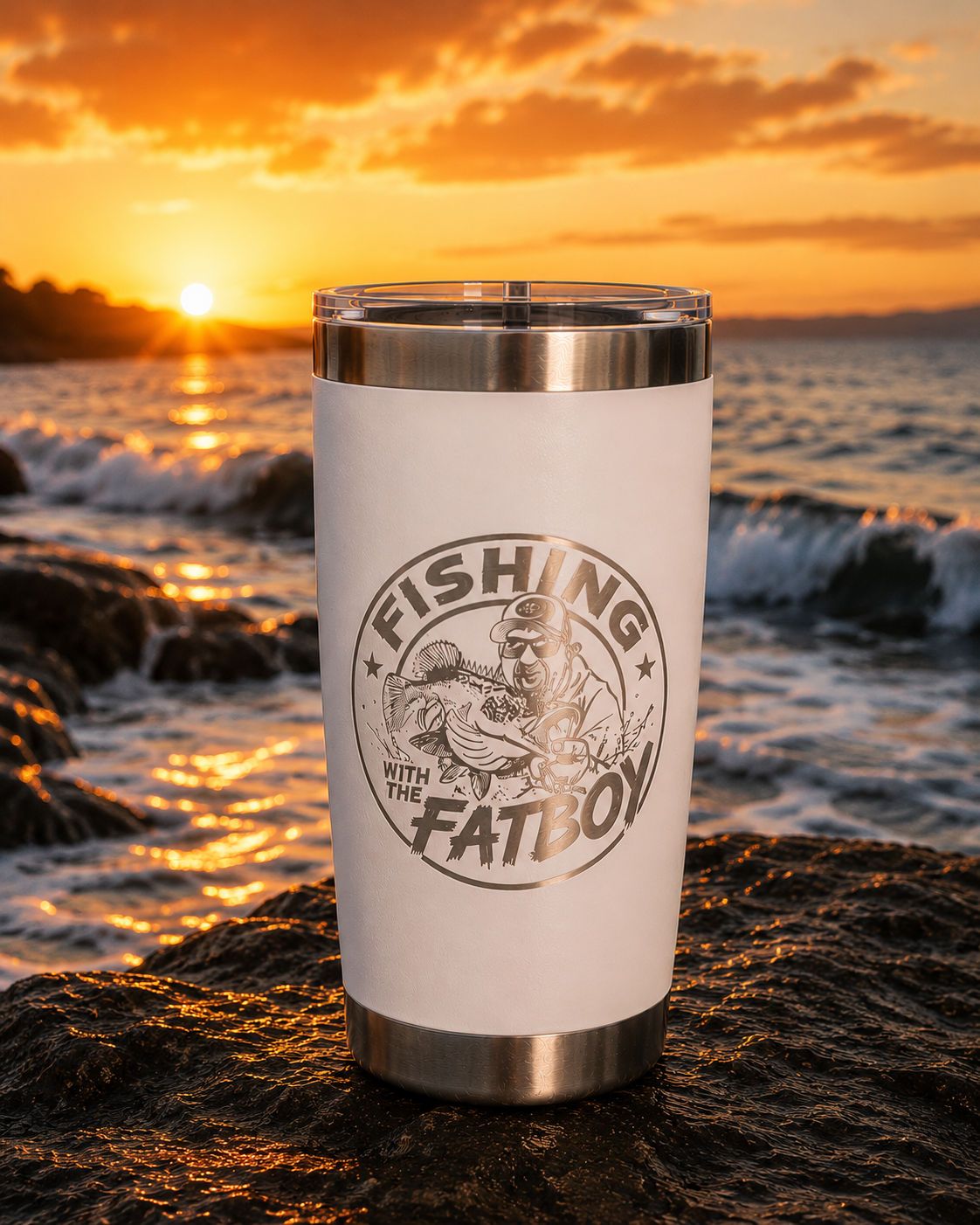 Fishing with the FatBoy x PowerDrink Hydration 20oz Travel Cup