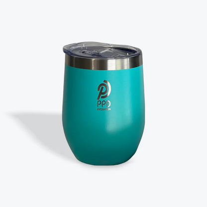 12 oz Insulated Tumbler with Lid &amp; Straw - Stainless Steel