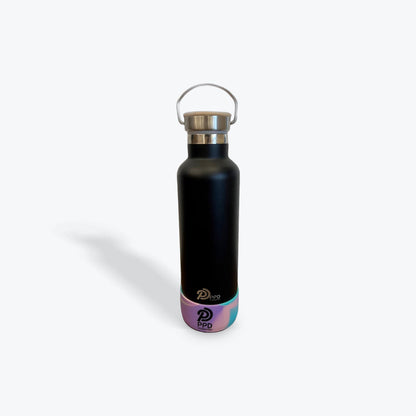 Black 750ml Insulated Water Bottle – Power Drink Hydration