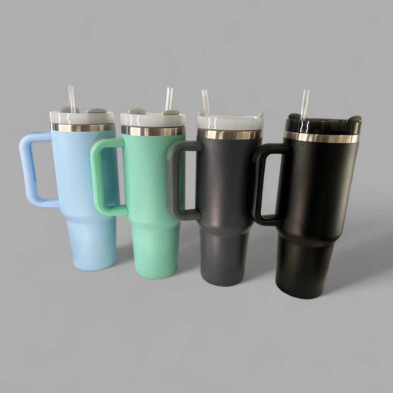 40oz Tumbler with Handle & Straw | Power Drink Hydration