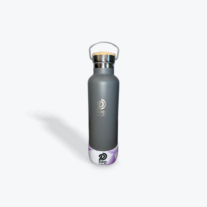 Grey 750ml Insulated Water Bottle – Power Drink Hydration