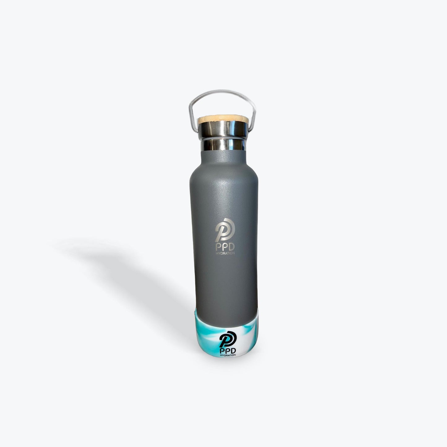 Grey 750ml Insulated Water Bottle – Power Drink Hydration