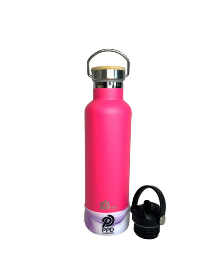 Hot Pink 750ml Insulated Bottle – Power Drink Hydration