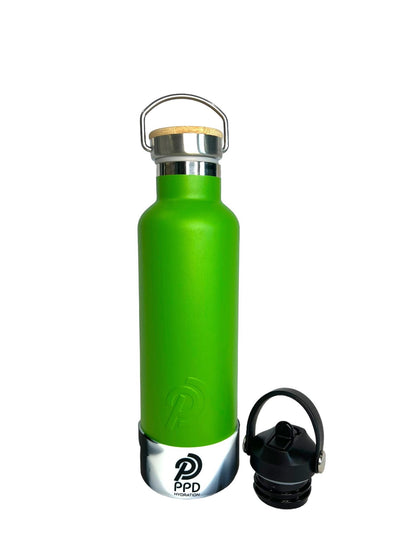 Green 750ml Insulated Water Bottle – Power Drink Hydration