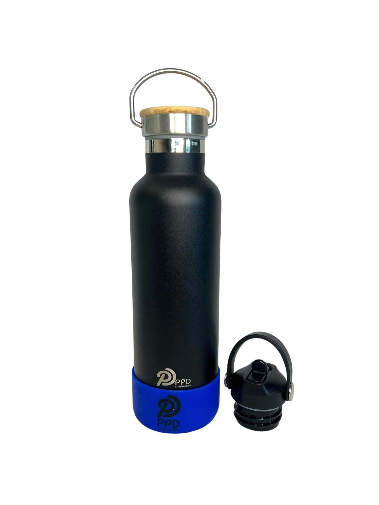 Black 750ml Insulated Water Bottle – Power Drink Hydration