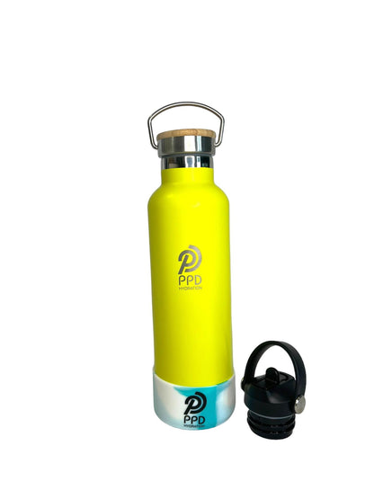 Yellow 750ml Insulated Bottle – Power Drink Hydration