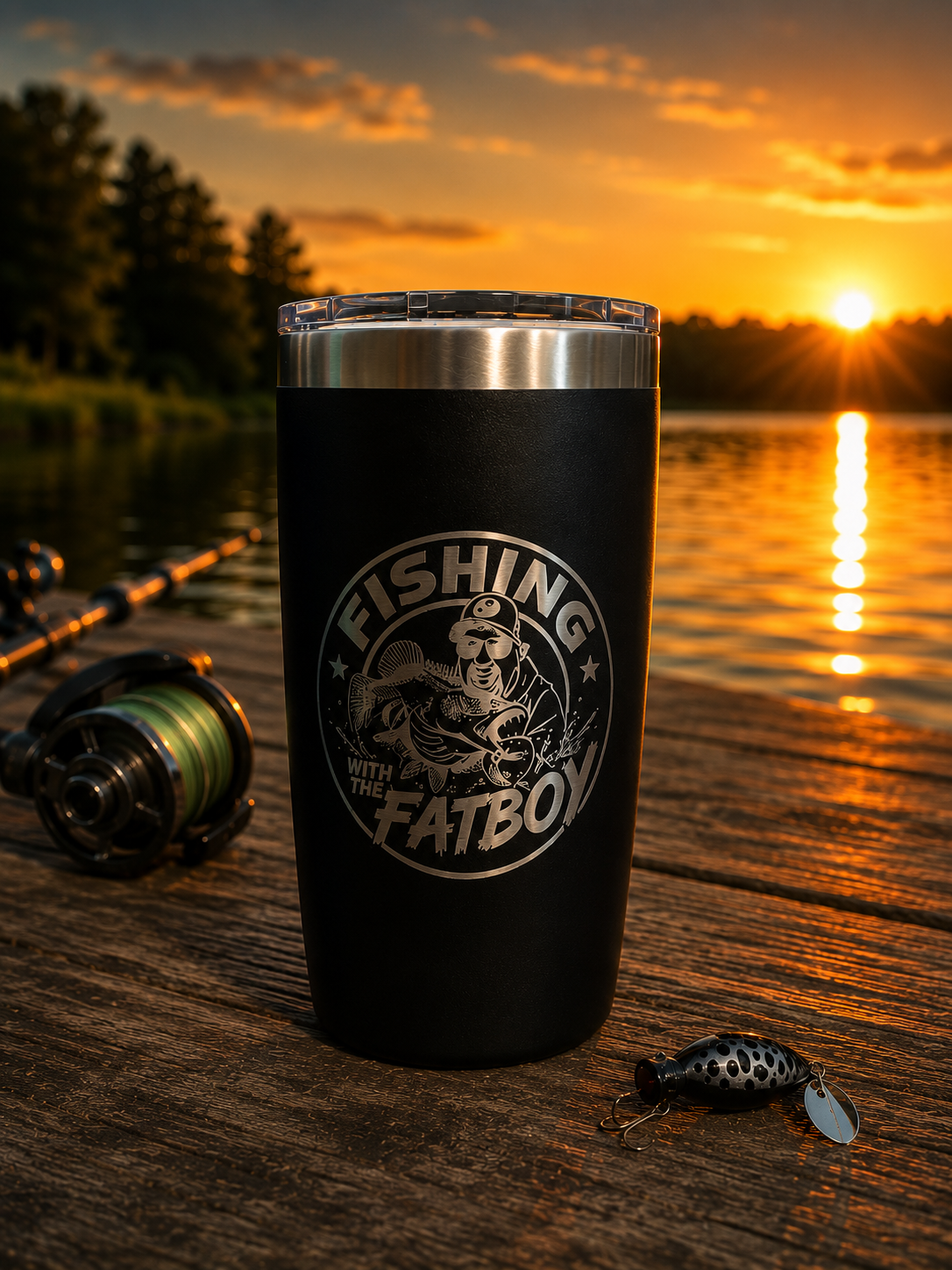 Fishing with the FatBoy x PowerDrink Hydration 10oz Travel Cup