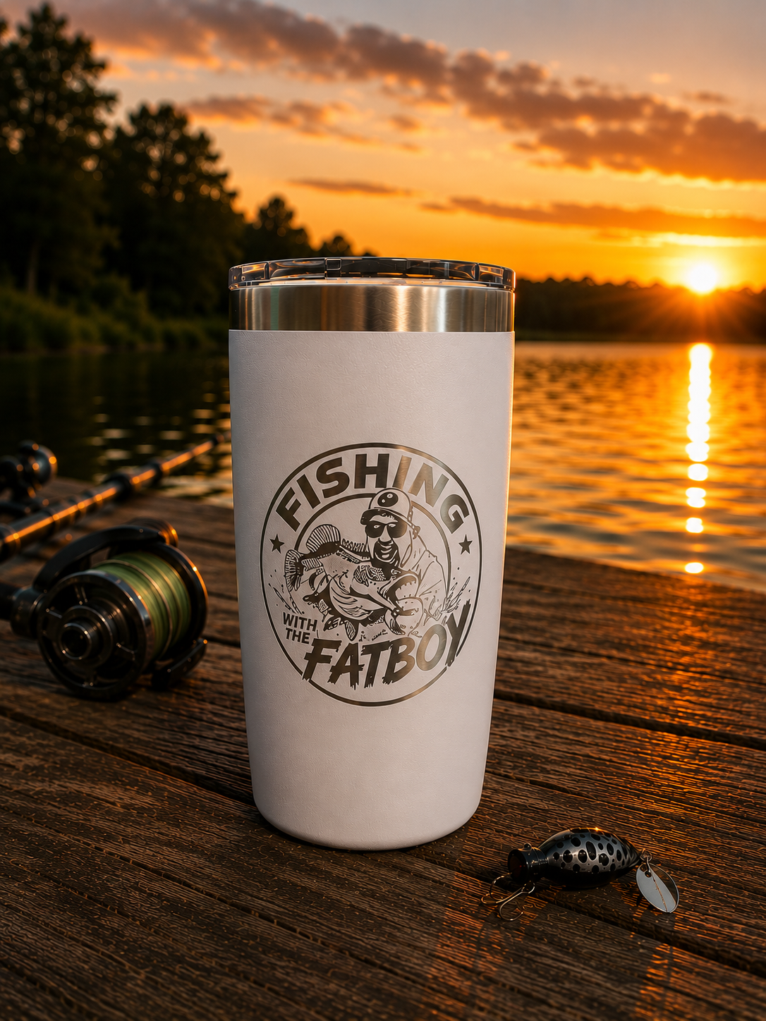 Fishing with the FatBoy x PowerDrink Hydration 10oz Travel Cup