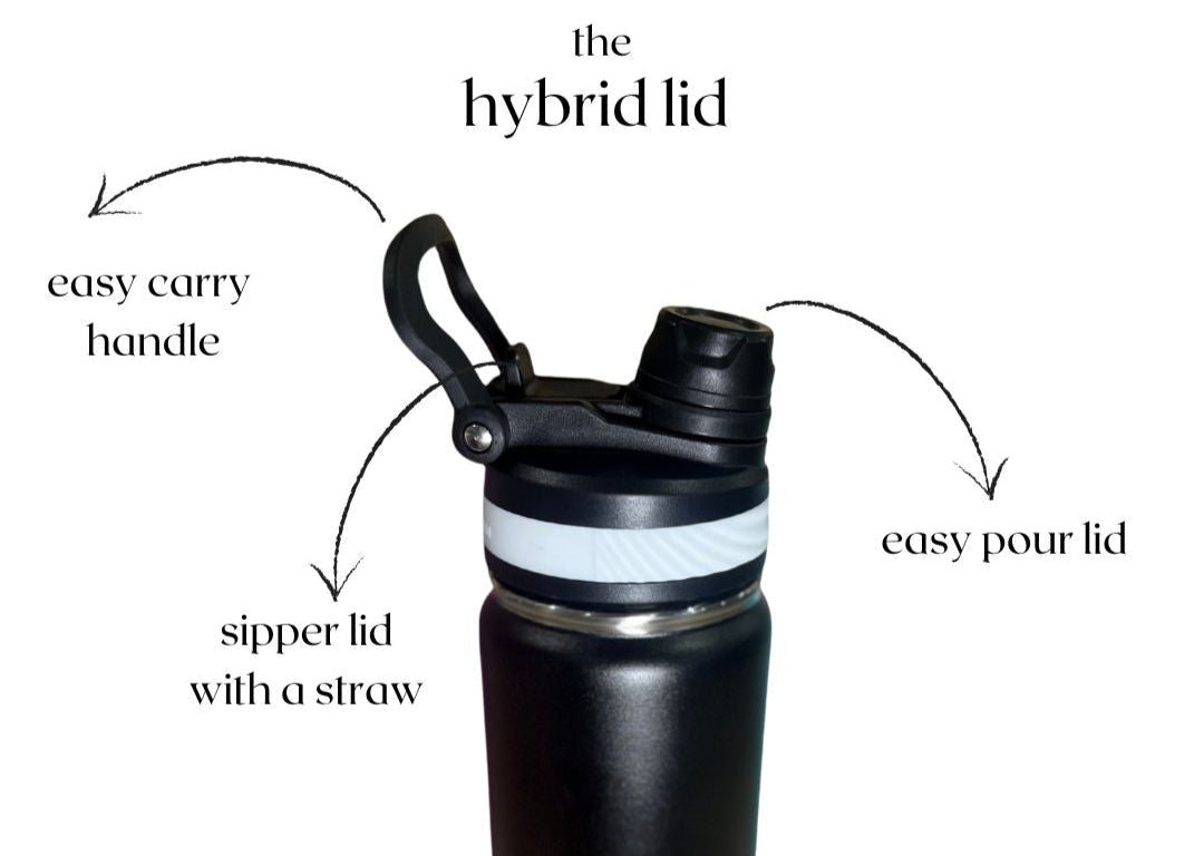 1.2L Black Water Bottle – Personalised Power Drink Hydration