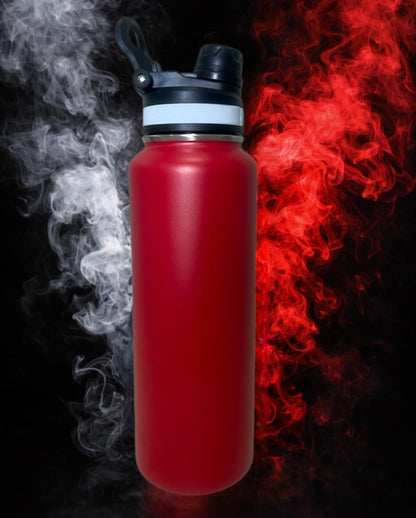 1.2L Wide Lid Red Bottle – Power Drink Hydration