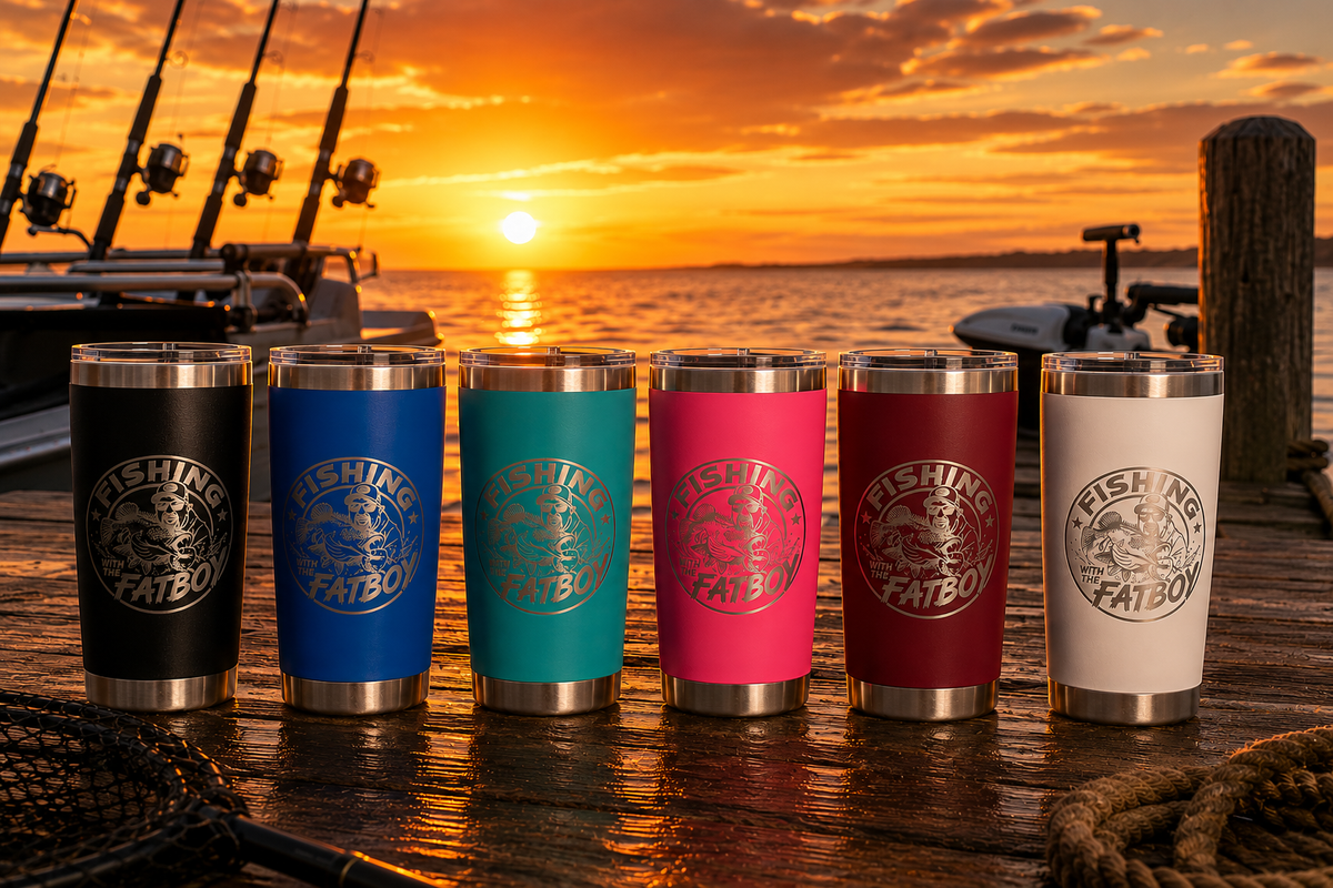 Fishing with the FatBoy x PowerDrink Hydration 20oz Travel Cup