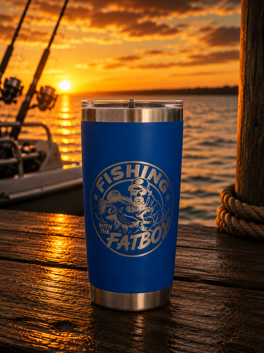 Fishing with the FatBoy x PowerDrink Hydration 20oz Travel Cup