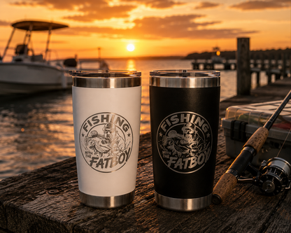 Fishing with the FatBoy x PowerDrink Hydration 20oz Travel Cup