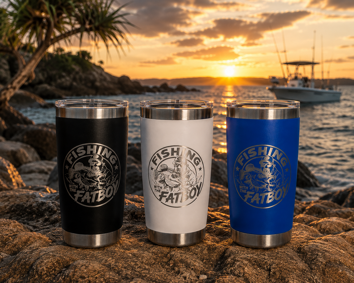 Fishing with the FatBoy x PowerDrink Hydration 20oz Travel Cup