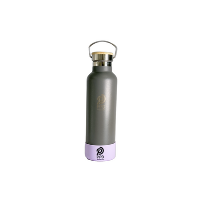 Grey 750ml Insulated Water Bottle – Power Drink Hydration