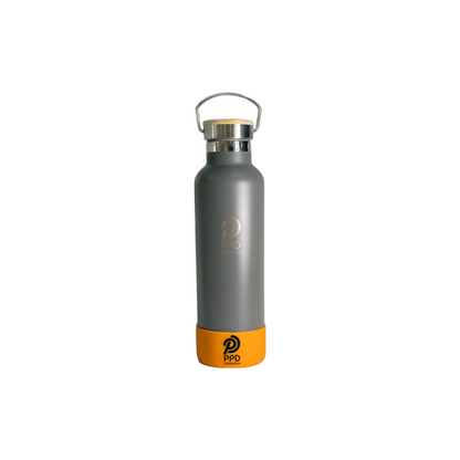 Grey 750ml Insulated Water Bottle – Power Drink Hydration