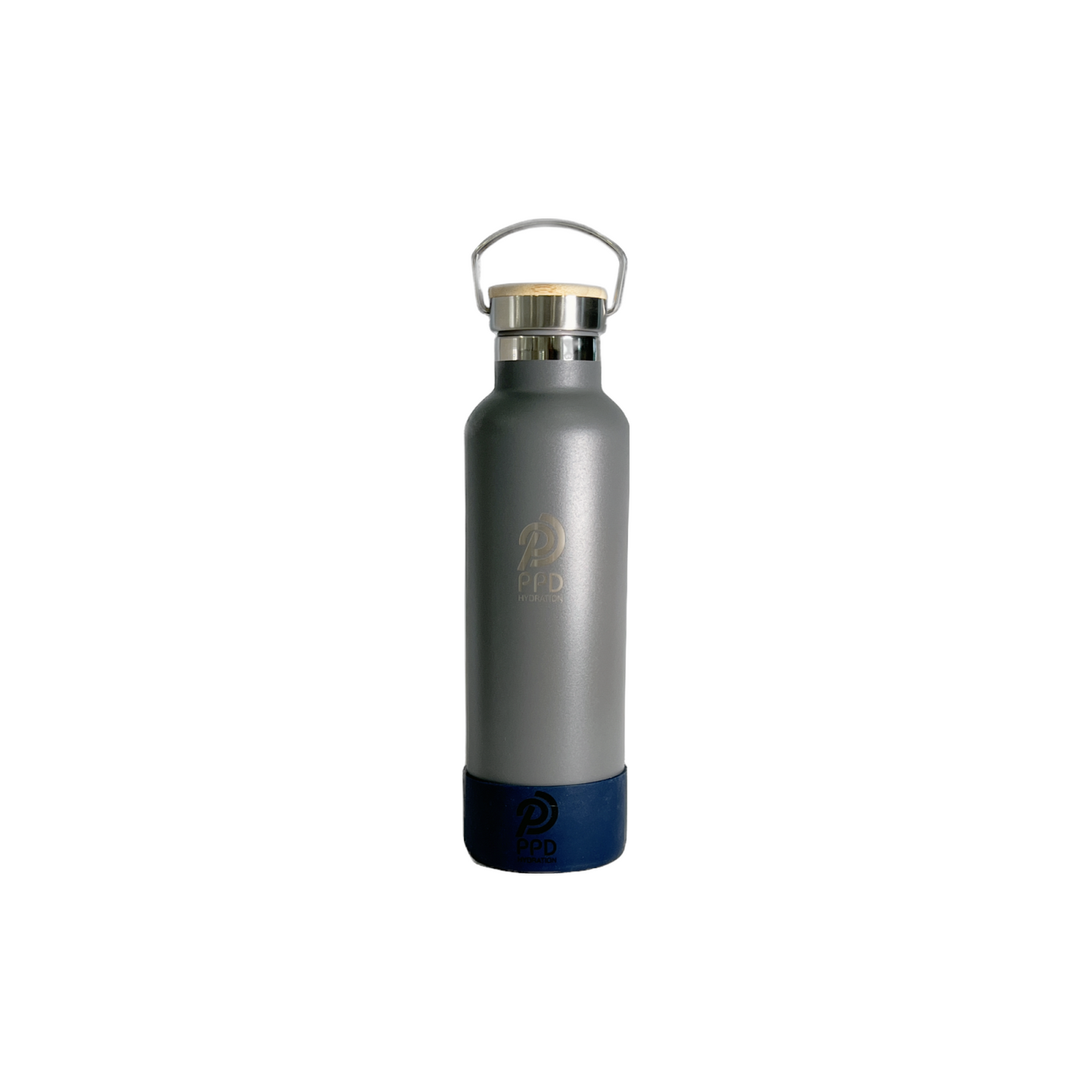 Grey 750ml Insulated Water Bottle – Power Drink Hydration