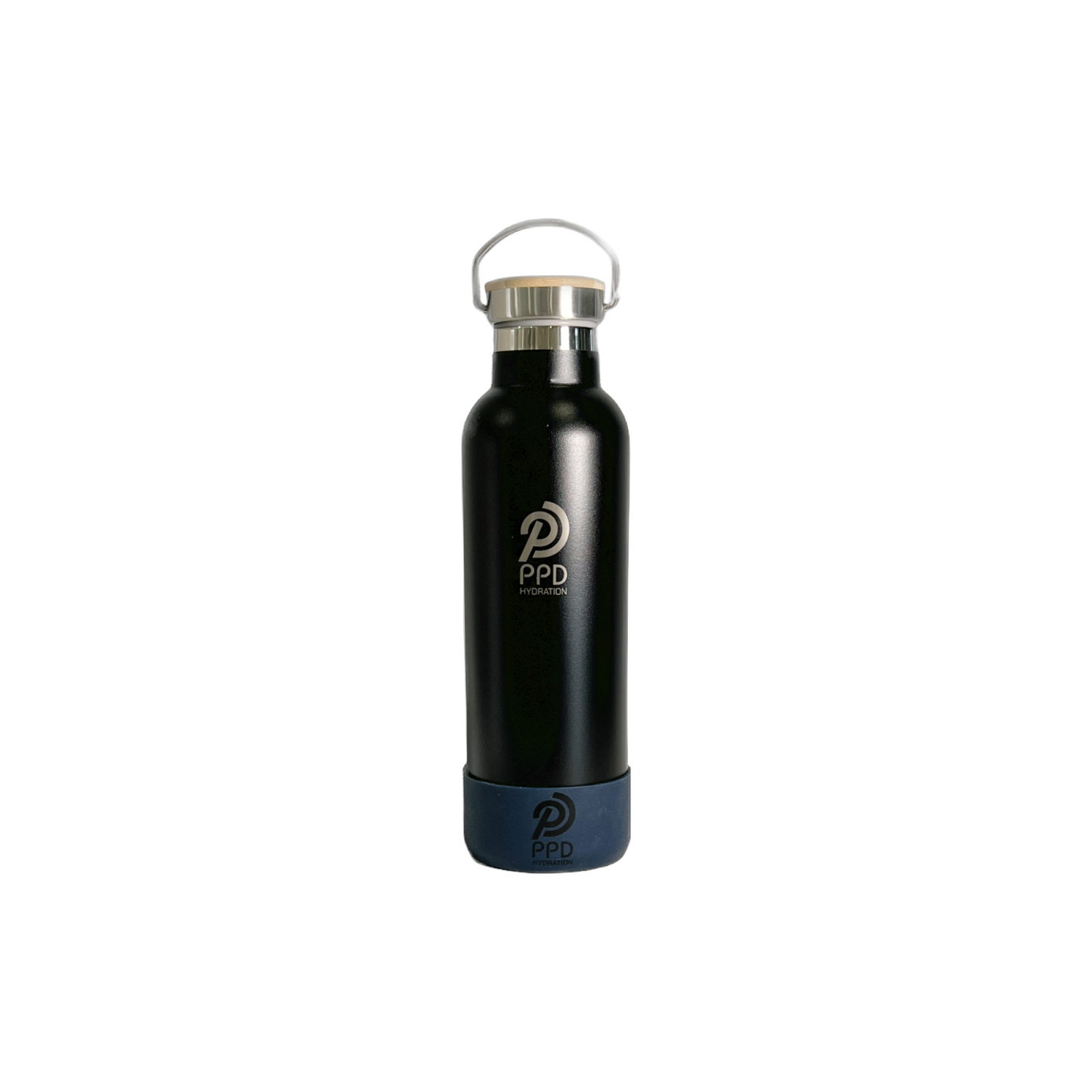 Black 750ml Insulated Water Bottle – Power Drink Hydration