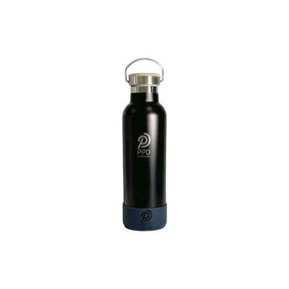 Black 750ml Insulated Water Bottle – Power Drink Hydration