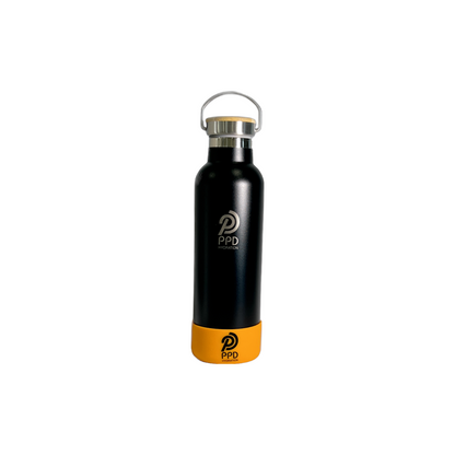 Black 750ml Insulated Water Bottle – Power Drink Hydration