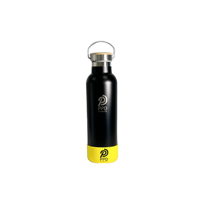 Black 750ml Insulated Water Bottle – Power Drink Hydration
