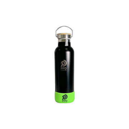 Black 750ml Insulated Water Bottle – Power Drink Hydration