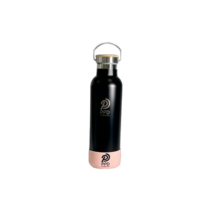 Black 750ml Insulated Water Bottle – Power Drink Hydration