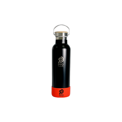 Black 750ml Insulated Water Bottle – Power Drink Hydration