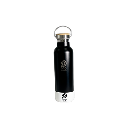 Black 750ml Insulated Water Bottle – Power Drink Hydration