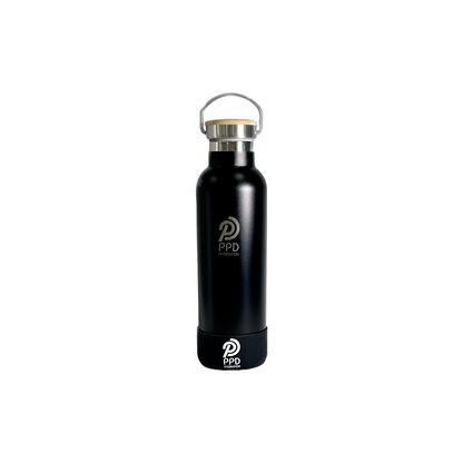 Black 750ml Insulated Water Bottle – Power Drink Hydration