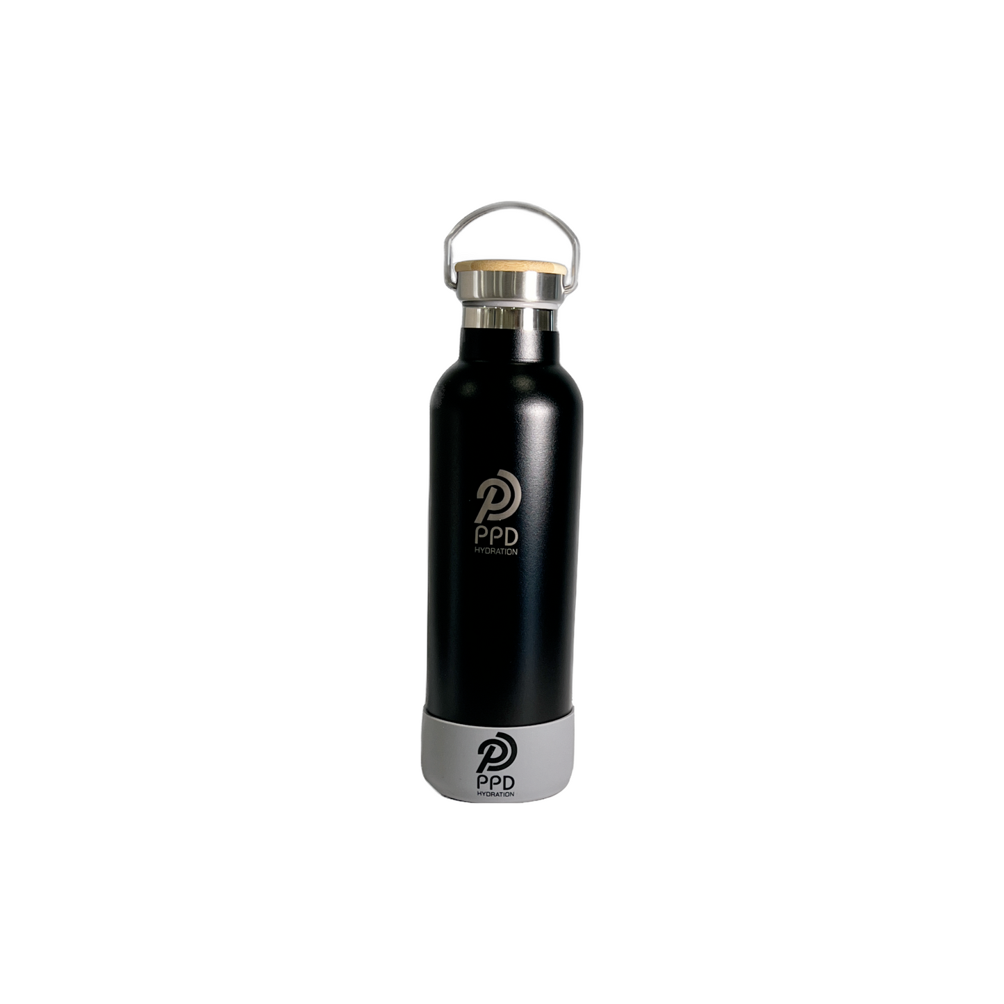 Black 750ml Insulated Water Bottle – Power Drink Hydration