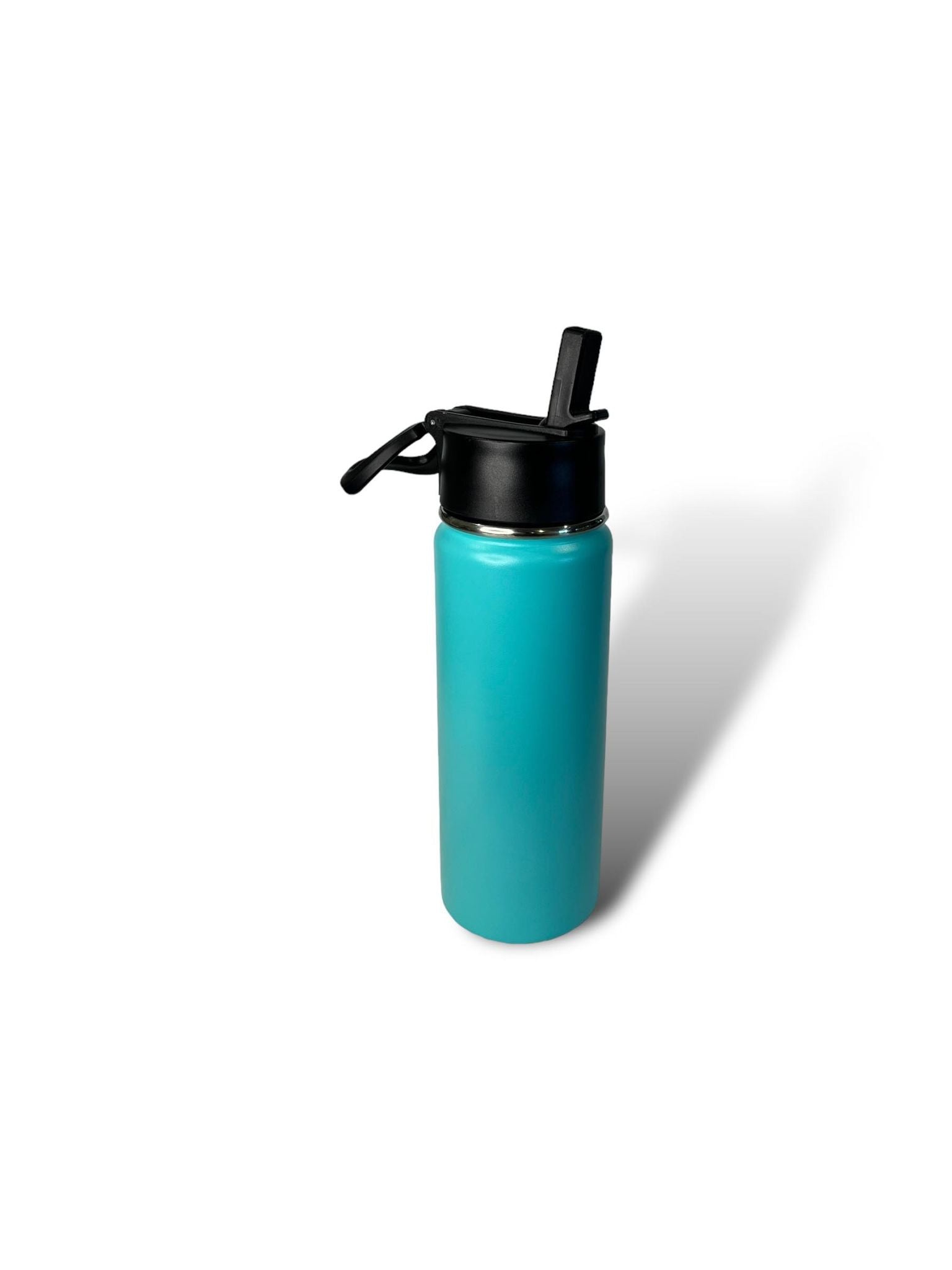 Teal 750ml 25oz stainless steel double insulated water bottle and sports lid with straw engravable