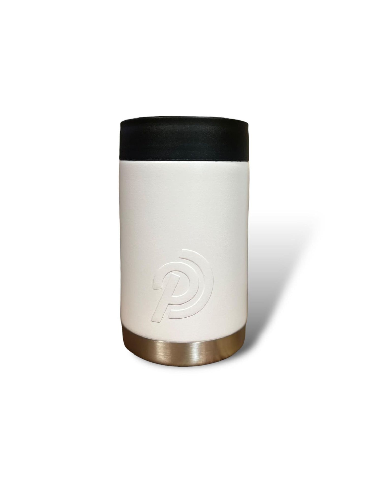 White can cooler stainless steel double insulted Koozie 