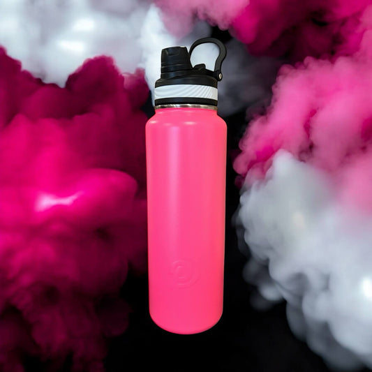 Personalised 1.2L Hot Pink Water Bottle | Power Drink