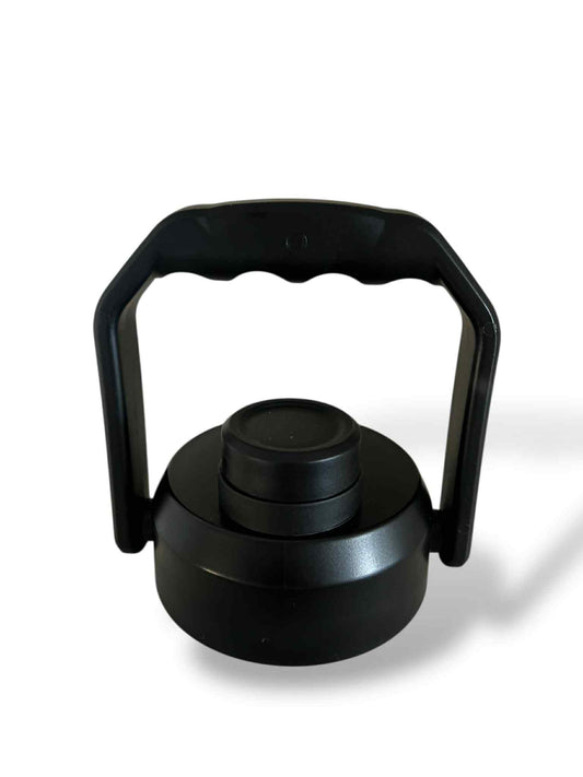 Black metal replacement lid 3.7L bottle