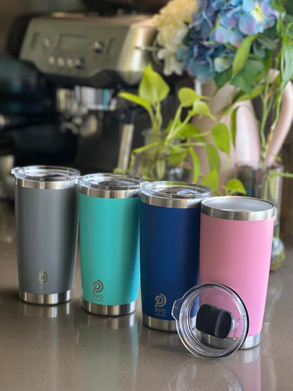 20 oz Travel Cup | Insulated Stainless Steel Mug – Power Drink Hydration