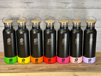 Black 750ml Insulated Water Bottle – Power Drink Hydration
