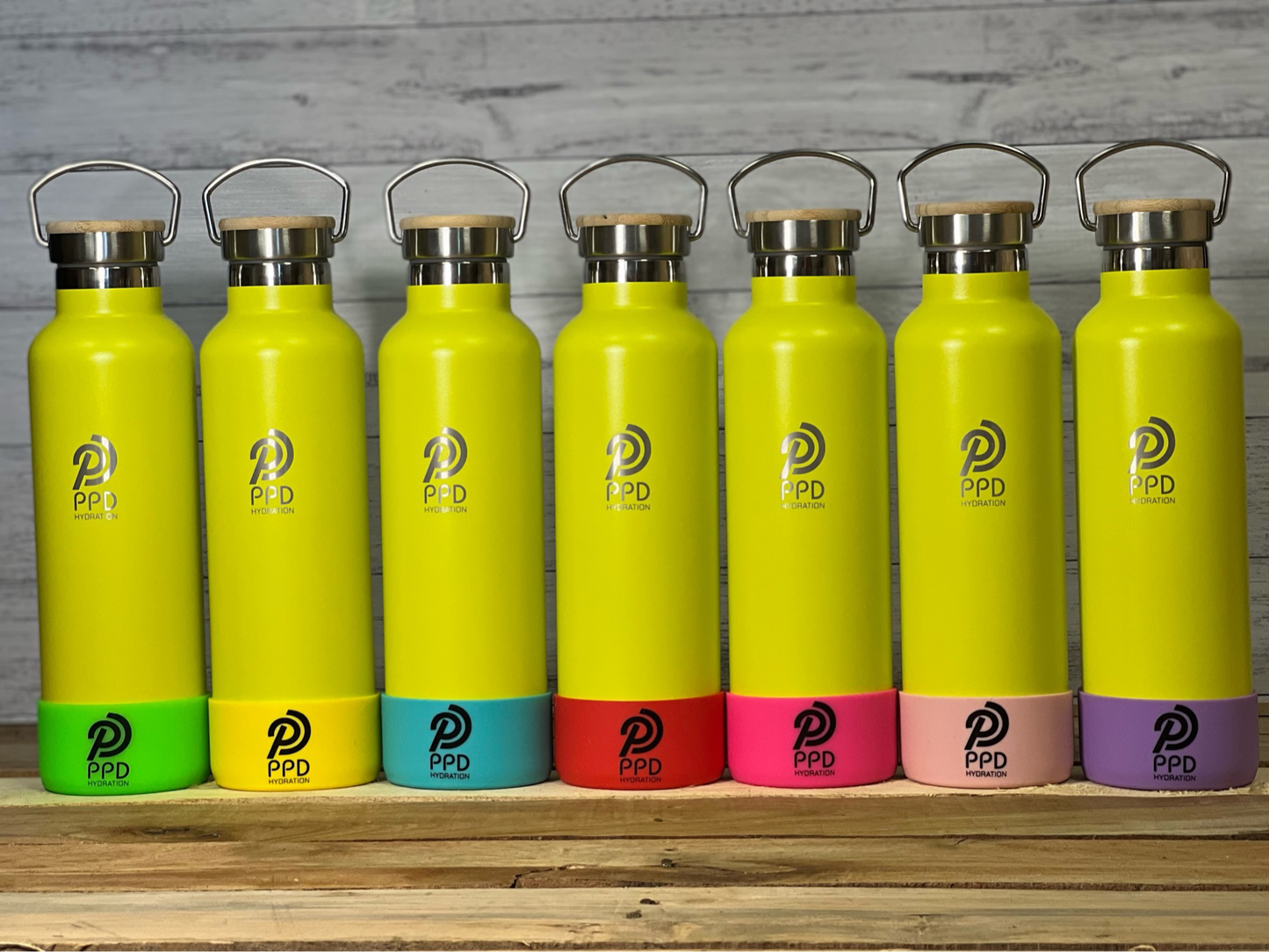 Yellow 750ml Insulated Bottle – Power Drink Hydration