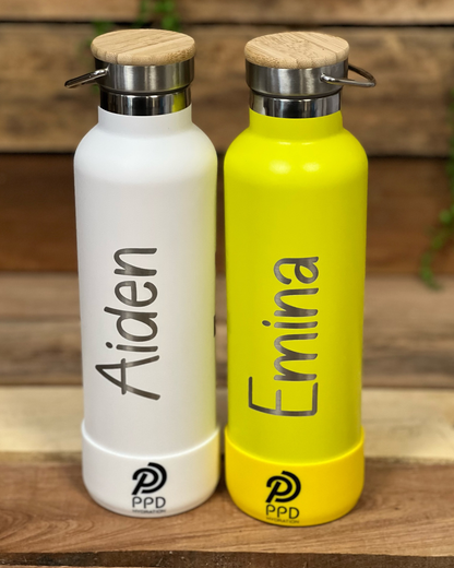Yellow 750ml Insulated Bottle – Power Drink Hydration